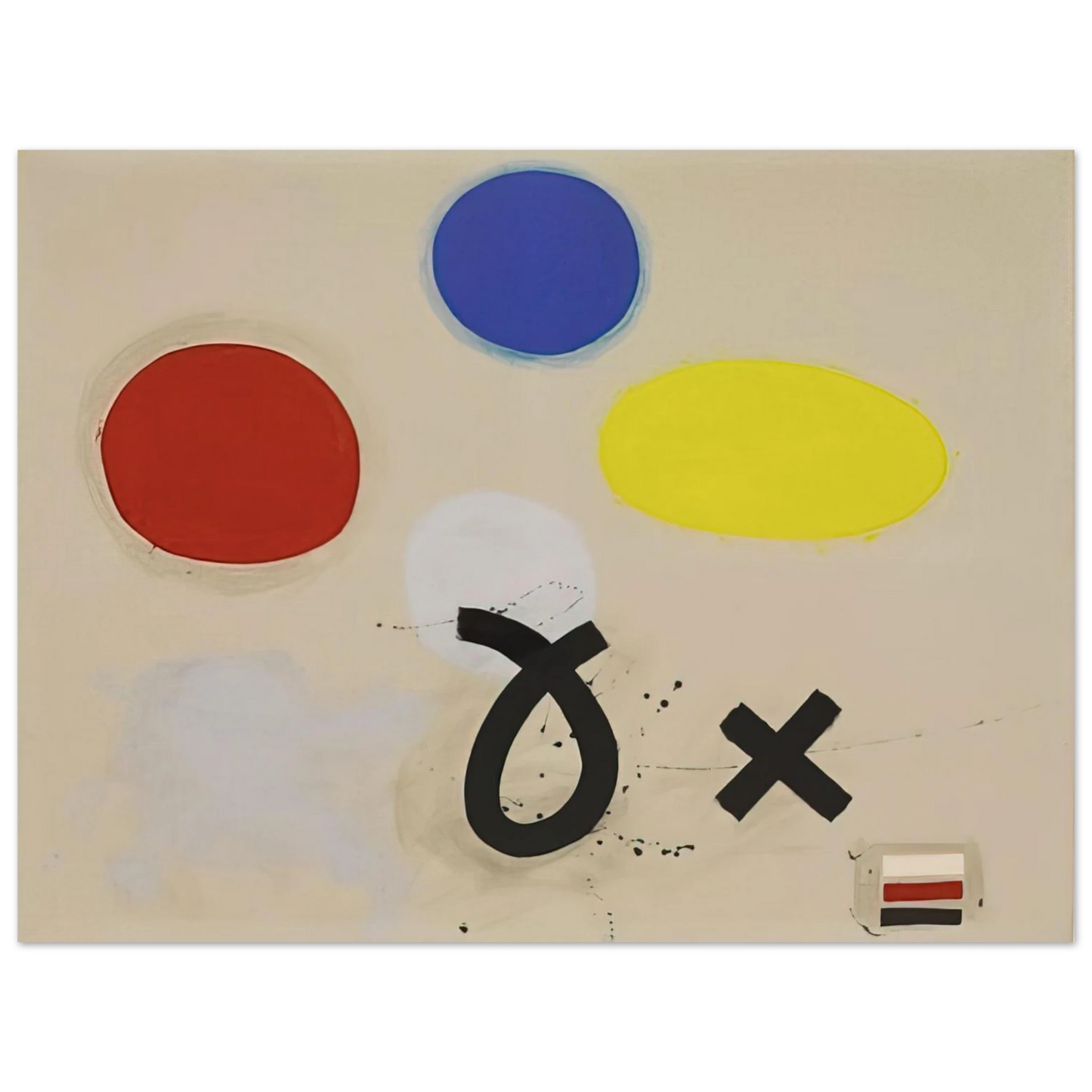 Adolph Gottlieb - Open and Closed - 1970  75x100 cm / 30x40inches Fine Art Poster
