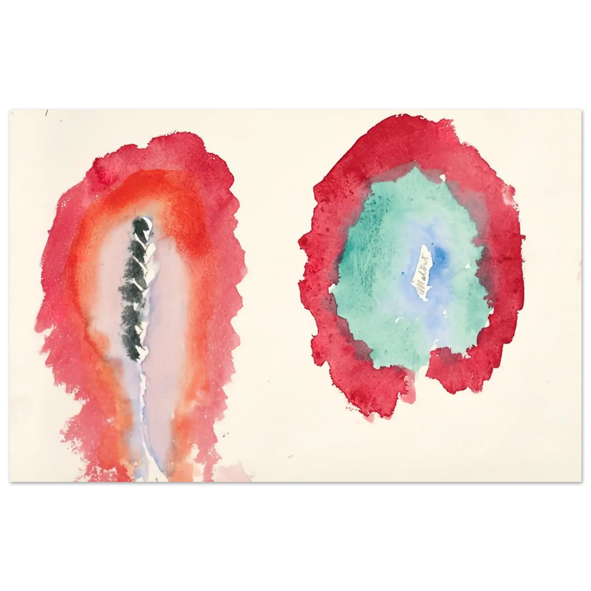 Hilma af Klint - WHEAT AND WORMWOOD 1922 Wall art - 40x50 cm / 16x20 Inches - Fine Art Poster - -