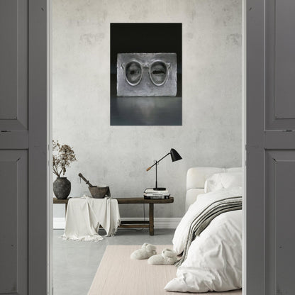 THE CRITIC SEES - Jasper Johns Brushed Aluminum Print - 70x100 cm / 28x40 inches | Jasper Johns Aluminum Print | Jasper Johns Prints