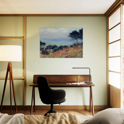 The Coast of Varengeville - claude monet Brushed Aluminum Print - 70x100 cm / 28x40 inches | claude monet Aluminum Print | claude monet Prints