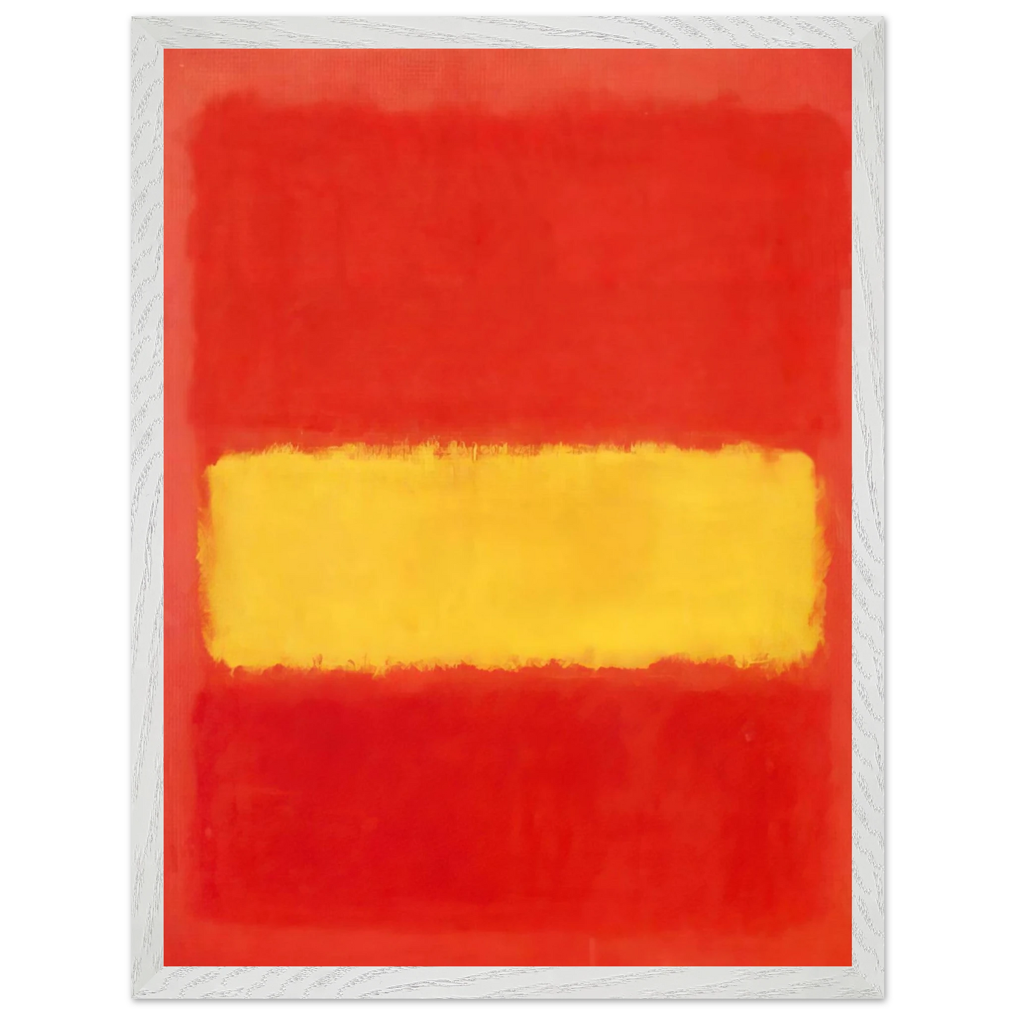 Mark Rothko - Yellow band - 1956 Wall Art - 30x40 cm / 12x16 inches - Premium Wooden Framed Poster With Fine Art Paper-canvas - Wood frame