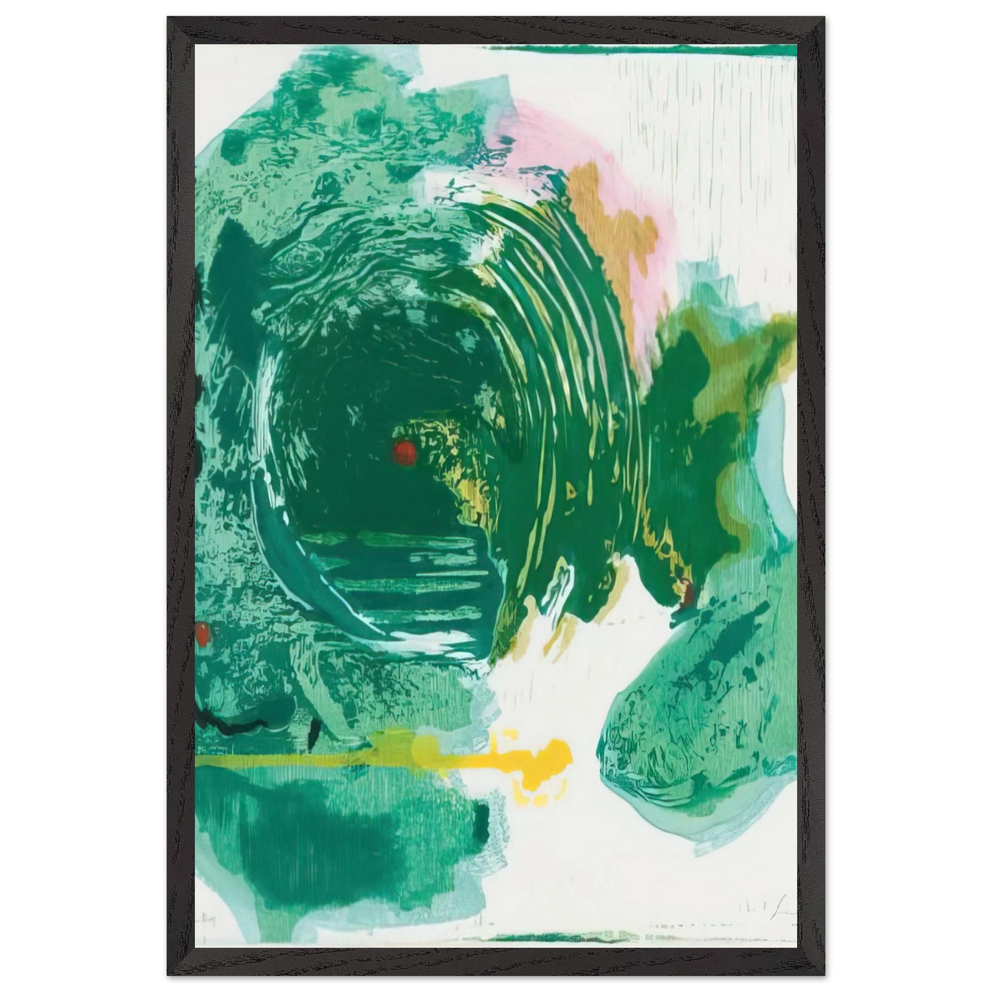 Helen Frankenthaler - Radius - 1993 Wall art - 50x50 cm / 20x20 inches - Fine Art Poster-canvas - -
