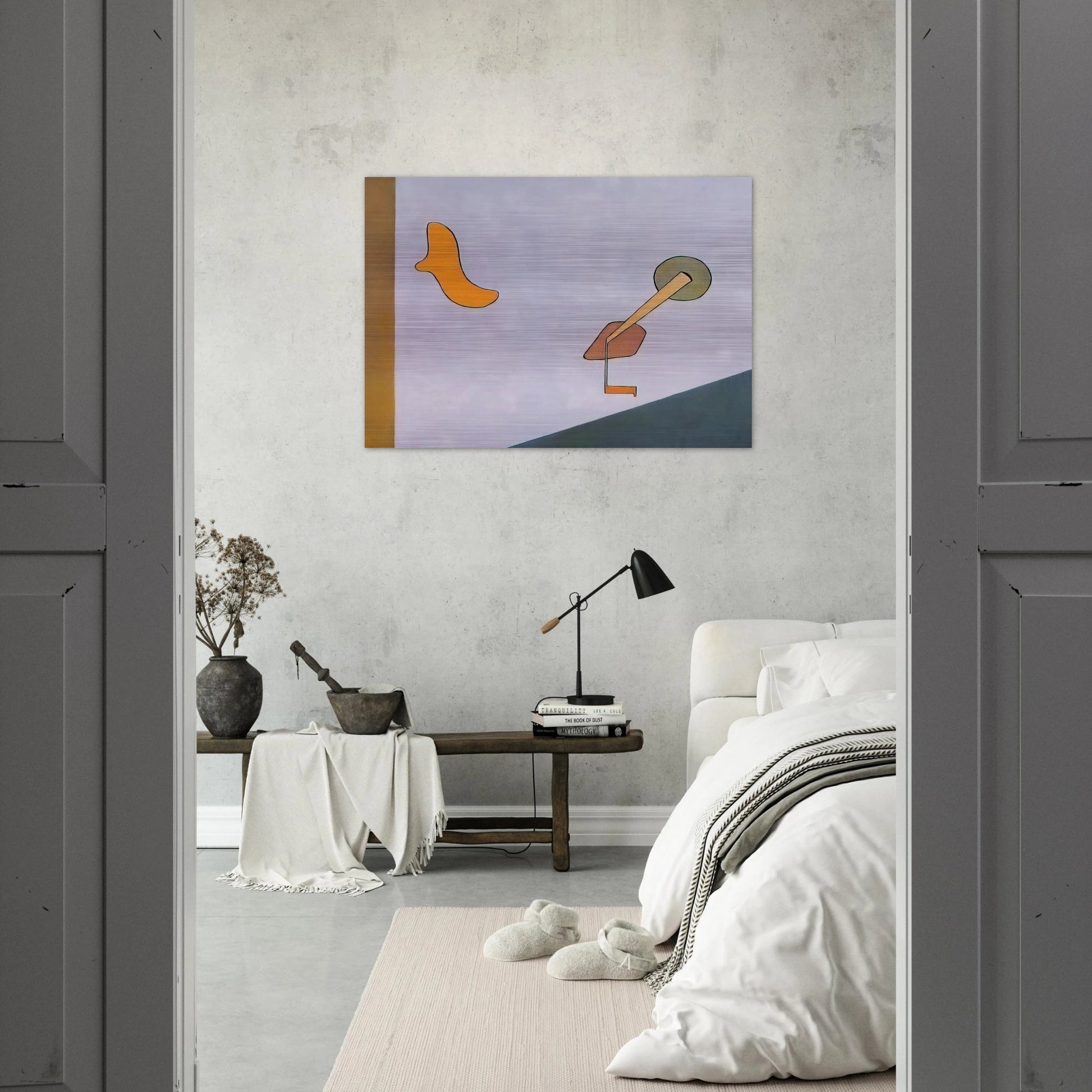 Composition I - 1949 - Gene Davis Brushed Aluminum Print - 70x100 cm / 28x40 inches | Gene Davis Aluminum Print | Gene Davis Prints