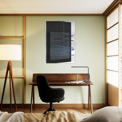PETITE VIBRATION BRIQUE ET NOIRE 1966 - Jesus Rafael Soto Brushed Aluminum Print - 70x100 cm / 28x40 inches | Jesus Rafael Soto Aluminum Print | Jesus Rafael Soto Prints