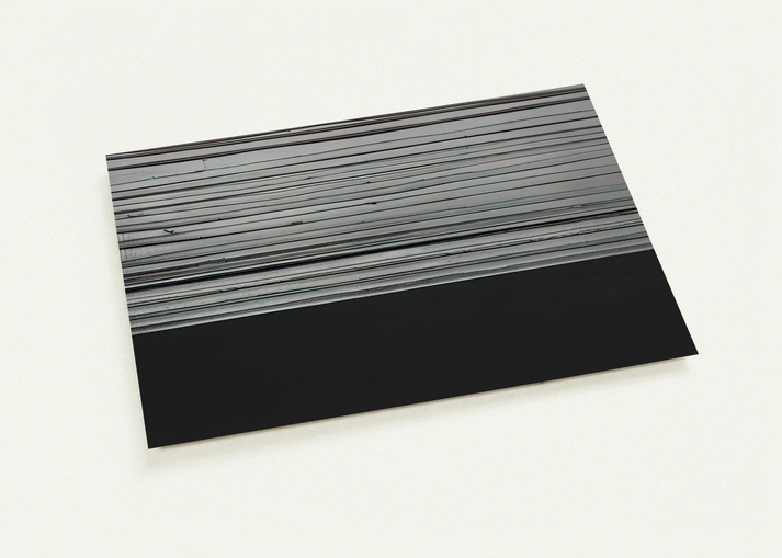 Peinture 12 November 2008 diptyque - 2008 By Pierre Soulages Pack of 10 Post Cards | Pierre Soulages Post Cards | A6 (10.5 x 14.8 cm) - 4.1 x 5.8 inches