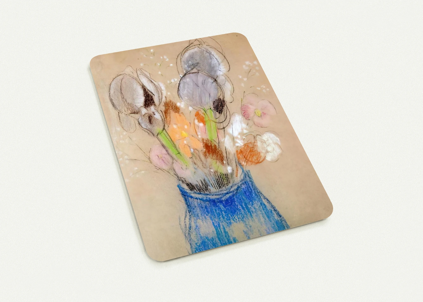 BOUQUET OF FLOWERS 4 By Odilon Redon Pack of 10 Post Cards | Odilon Redon Post Cards | A6 (10.5 x 14.8 cm) - 4.1 x 5.8 inches