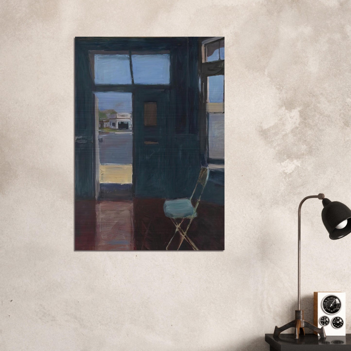 Interior with Doorway - Richard Diebenkorn Brushed Aluminum Print - 70x100 cm / 28x40 inches | Richard Diebenkorn Aluminum Print | Richard Diebenkorn Prints