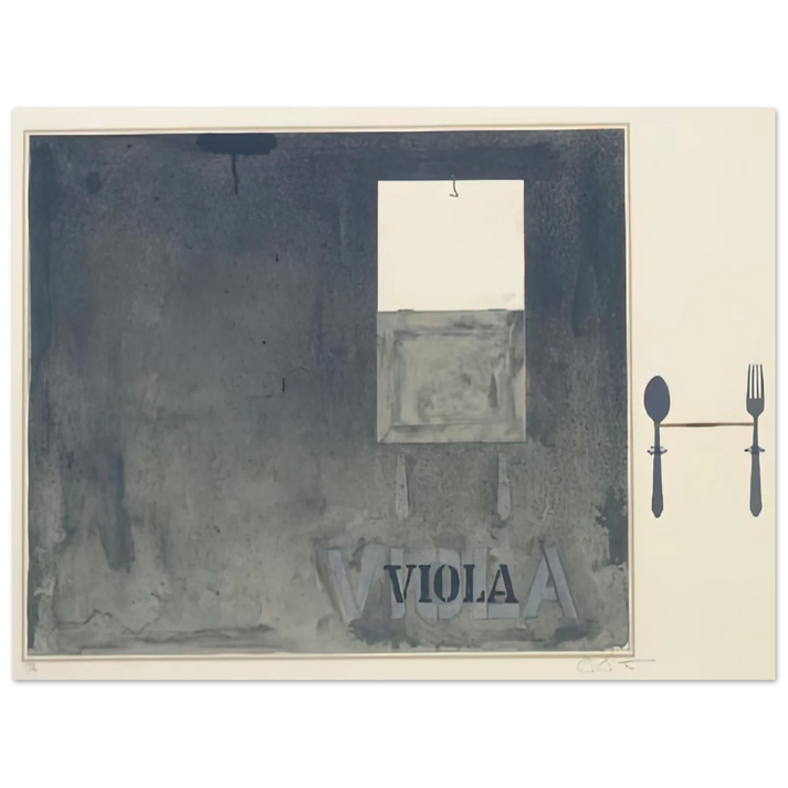 Jasper Johns - VIOLA ULAE 117  75x100 cm / 30x40inches Fine Art Poster
