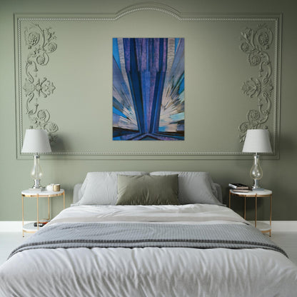 Blue - Frantisek Kupka Brushed Aluminum Print - 70x100 cm / 28x40 inches | Frantisek Kupka Aluminum Print | Frantisek Kupka Prints