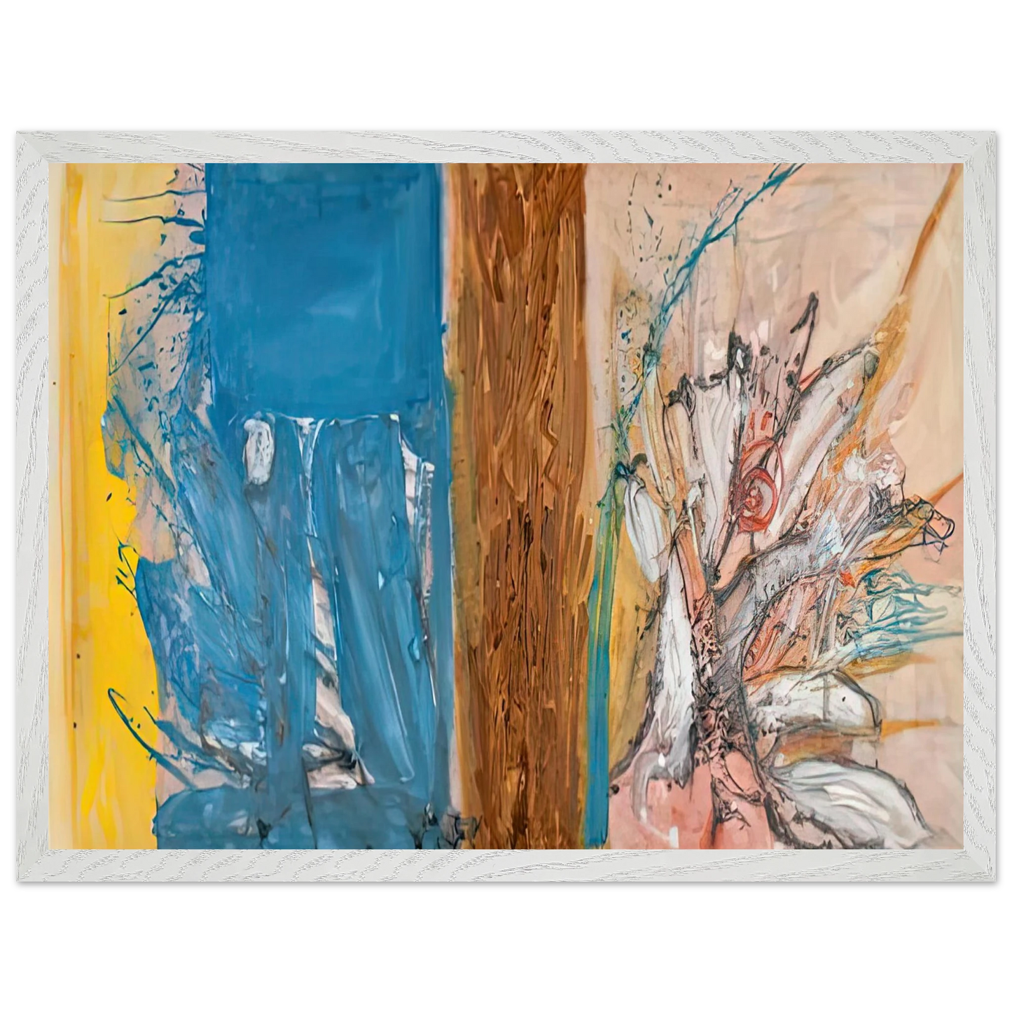Helen Frankenthaler - The FaÃƒÂ§ade, 1954- Wall Art - 30x40 cm / 12x16 inches - Fine Art Poster-canvas - -