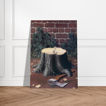 THE LABOURS OF ALEXANDER 1950 - Rene Magritte Brushed Aluminum Print - 70x100 cm / 28x40 inches | Rene Magritte Aluminum Print | Rene Magritte Prints
