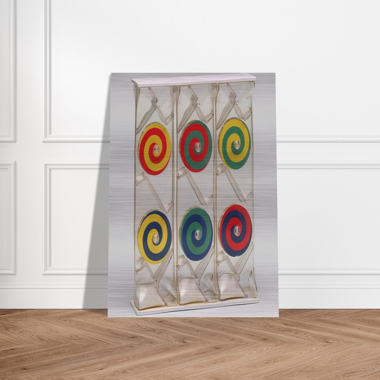 Girondella Kinetic Object - 1965 - Bruno Munari Brushed Aluminum Print - 70x100 cm / 28x40 inches | Bruno Munari Aluminum Print | Bruno Munari Prints