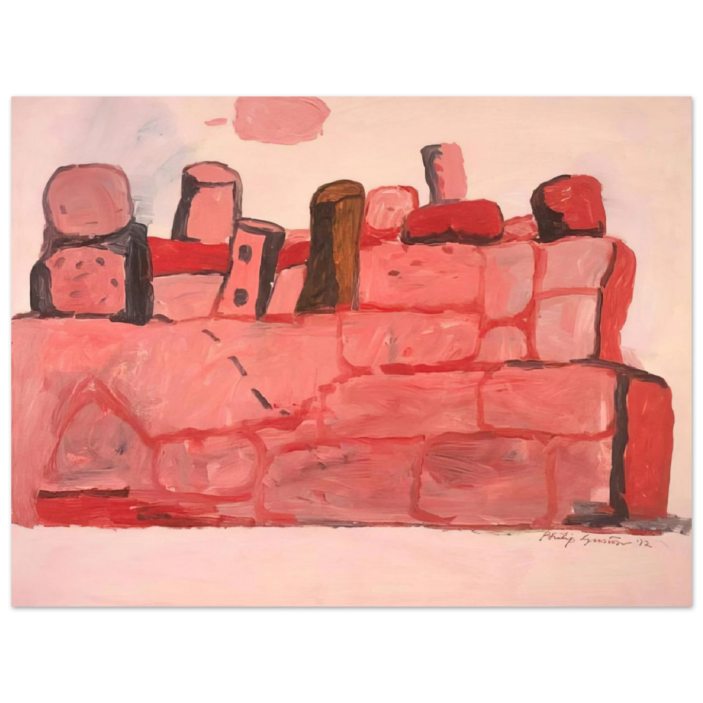 Philip Guston - CERVETERI 1972  75x100 cm / 30x40inches Fine Art Poster