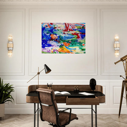 Landscape - Hans Hofmann Brushed Aluminum Print - 70x100 cm / 28x40 inches | Hans Hofmann Aluminum Print | Hans Hofmann Prints