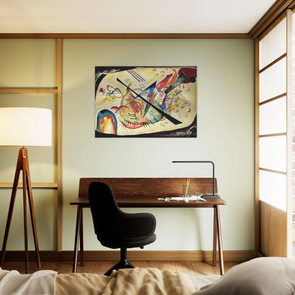 WHITE OVAL 1919 - Wassily Kandinsky Brushed Aluminum Print - 70x100 cm / 28x40 inches | Wassily Kandinsky Aluminum Print | Wassily Kandinsky Prints