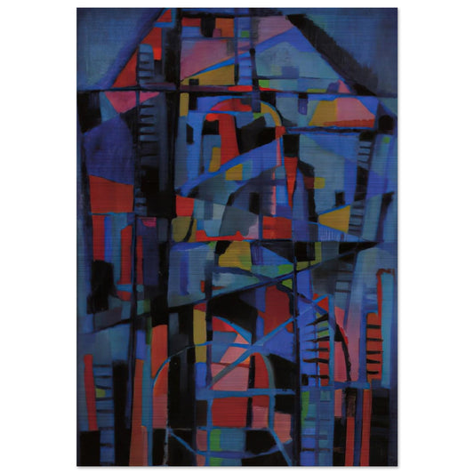Angelus domini nuntiavit mariæ - 1947 - Alfred Manessier Brushed Aluminum Print - 70x100 cm / 28x40 inches | Alfred Manessier Aluminum Print | Alfred Manessier Prints