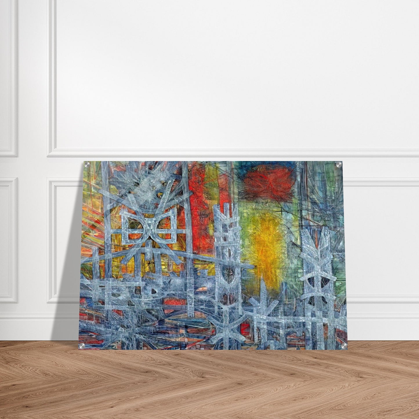 Silence at Sharpeville - 1962 - Jimmy Ernst Acrylic Print - 70x100 cm / 28x40″ inches | Jimmy Ernst Wall Art | Jimmy Ernst Prints