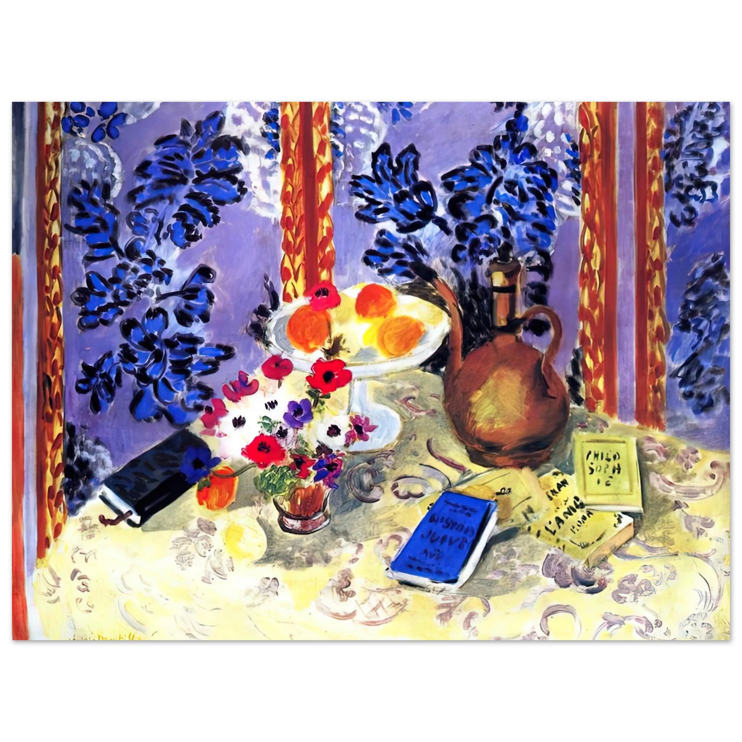 Henri Matisse - STILL LIFE HISTOIRES JUIVES 1924  75x100 cm / 30x40inches Fine Art Poster