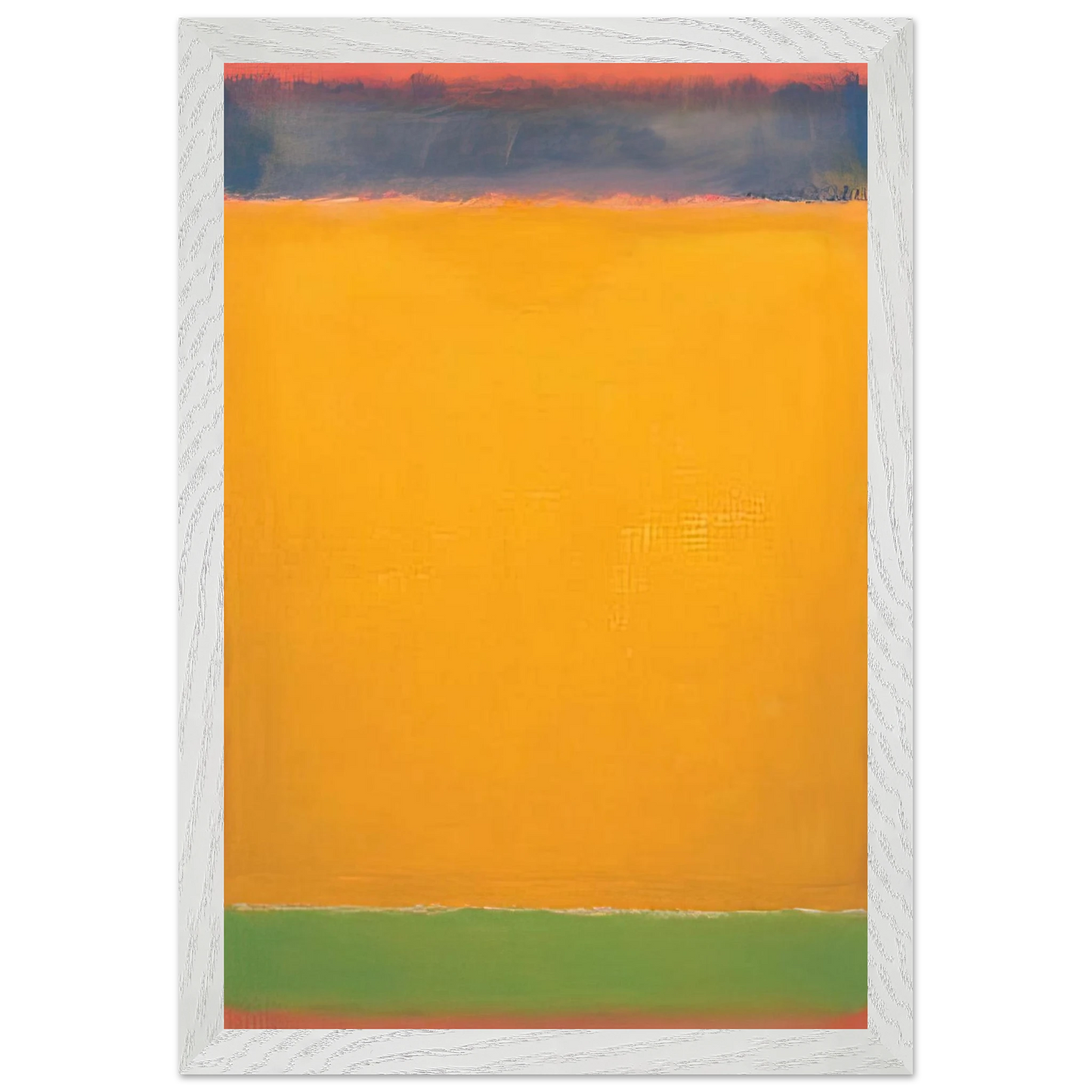 Mark Rothko - United Blue, Yellow, Green on Red - 1954 Wall Art - 30x40 cm / 12x16 inches - Premium Wooden Framed Poster With Fine Art Paper - Black frame