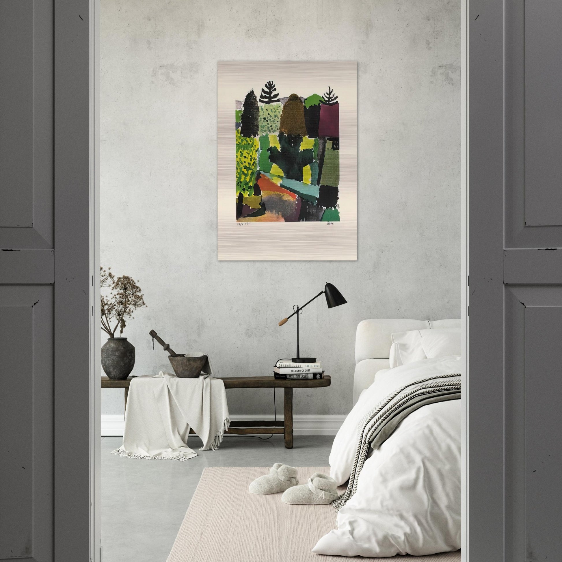 PARK 1920 - Paul Klee Brushed Aluminum Print - 70x100 cm / 28x40 inches | Paul Klee Aluminum Print | Paul Klee Prints