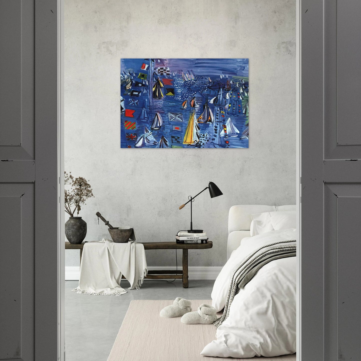 REGATTA AT COWES 1934 - Raoul Dufy Brushed Aluminum Print - 70x100 cm / 28x40 inches | Raoul Dufy Aluminum Print | Raoul Dufy Prints