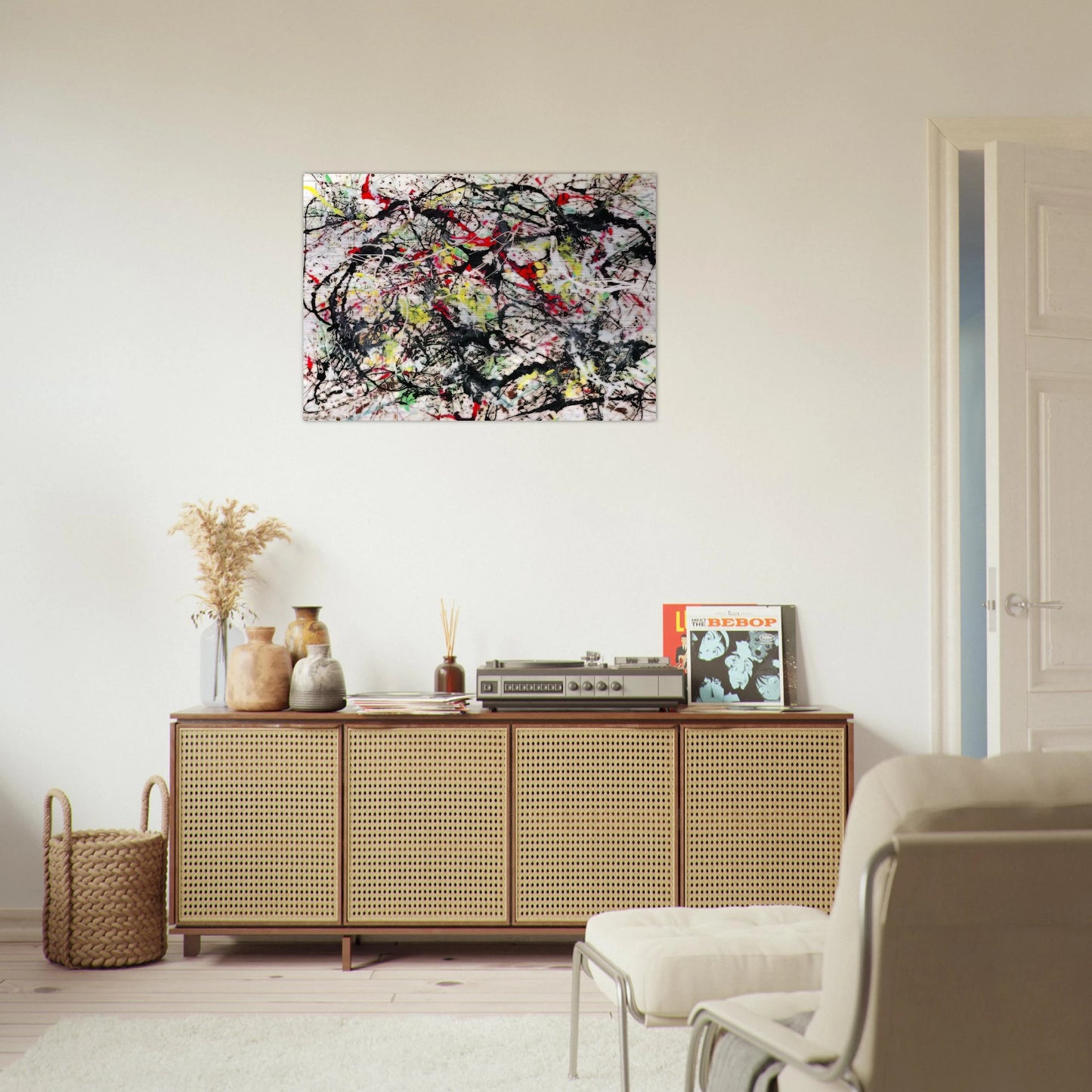 NUMBER 48 1949 - Jackson Pollock Brushed Aluminum Print - 70x100 cm / 28x40 inches | Jackson Pollock Aluminum Print | Jackson Pollock Prints