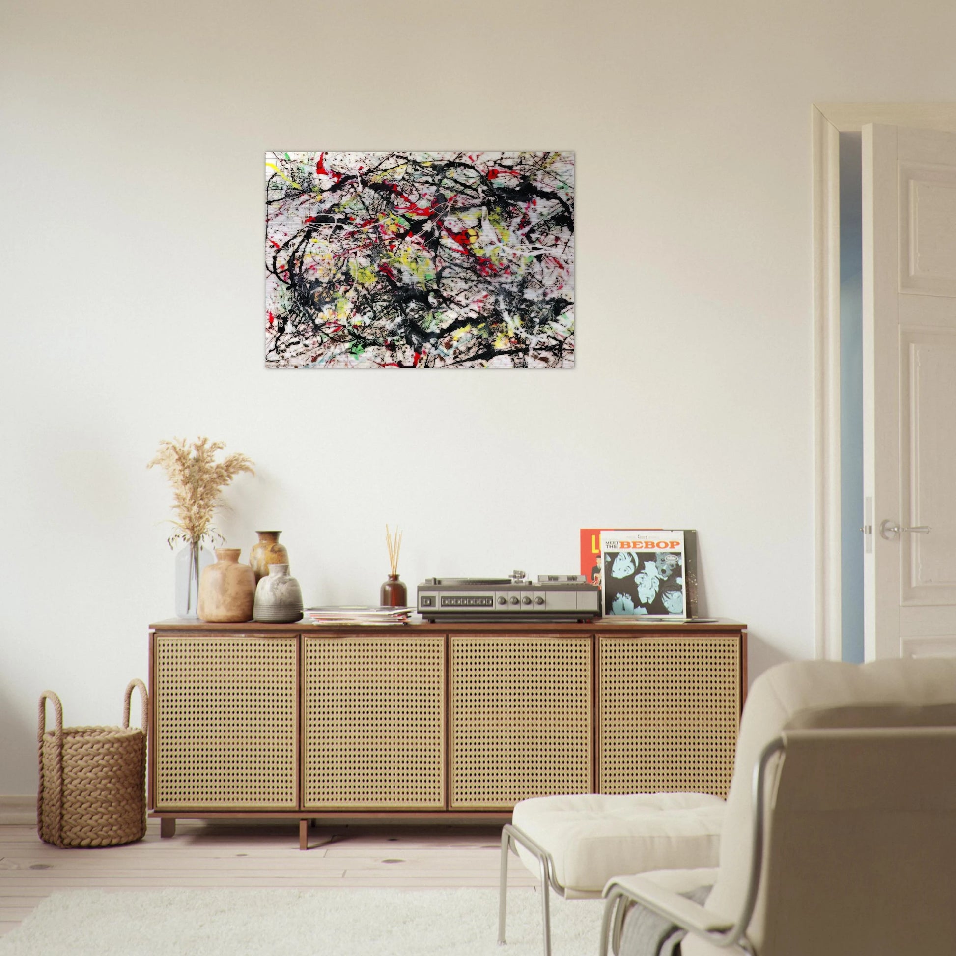 NUMBER 48 1949 - Jackson Pollock Brushed Aluminum Print - 70x100 cm / 28x40 inches | Jackson Pollock Aluminum Print | Jackson Pollock Prints