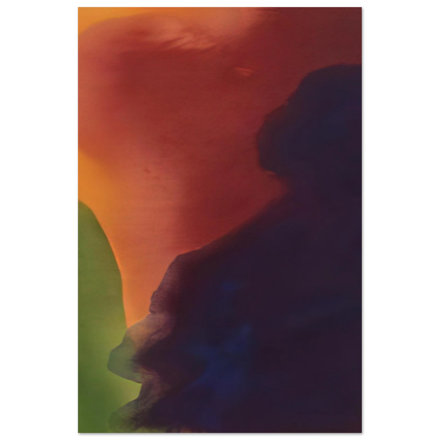 Helen Frankenthaler - Blue Atmosphere III - 1963 Wall art - 45x60 cm / 18x24 inches - Fine Art Poster-canvas - -