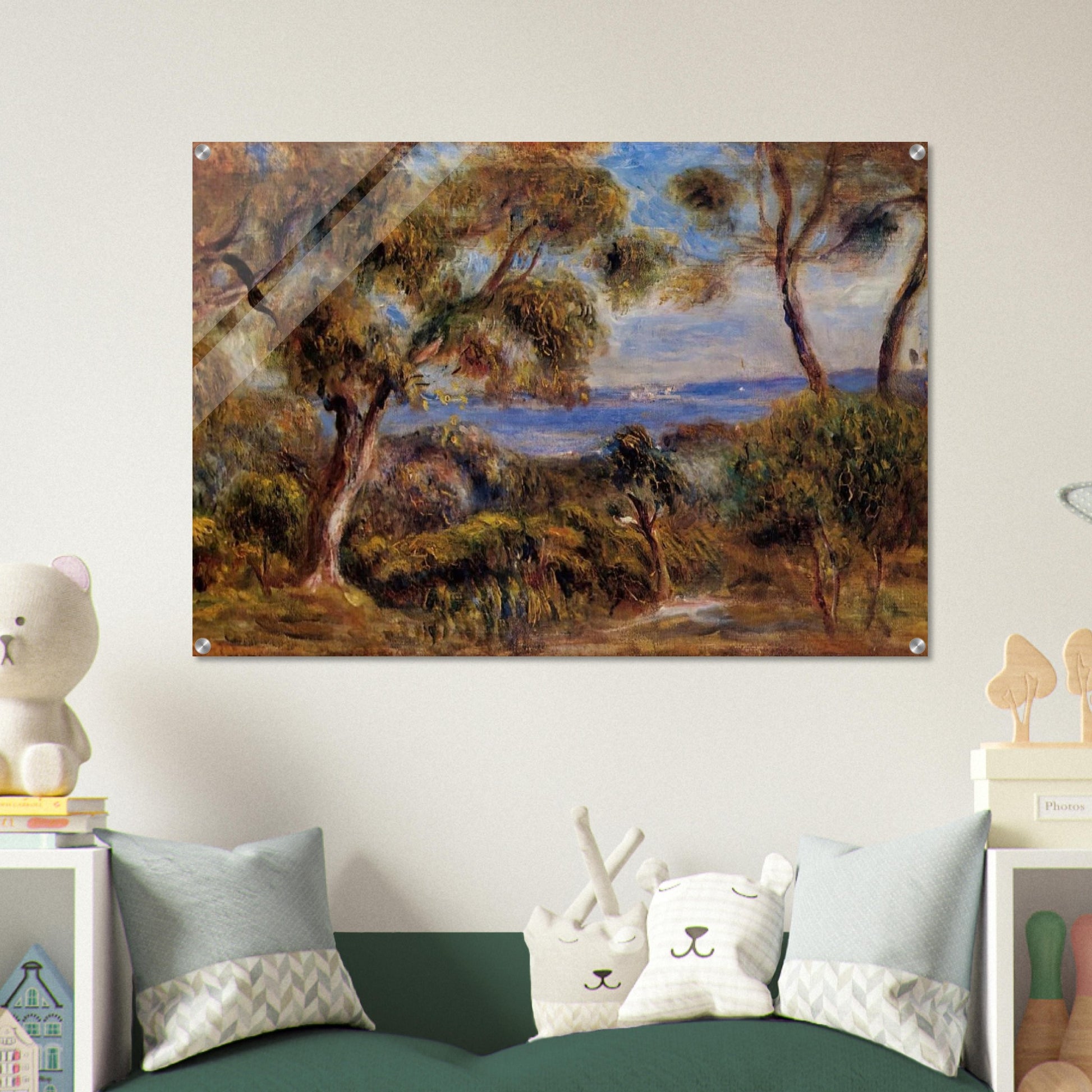 The Sea at Cagnes - Pierre-Auguste Renoir Acrylic Print - 70x100 cm / 28x40″ inches