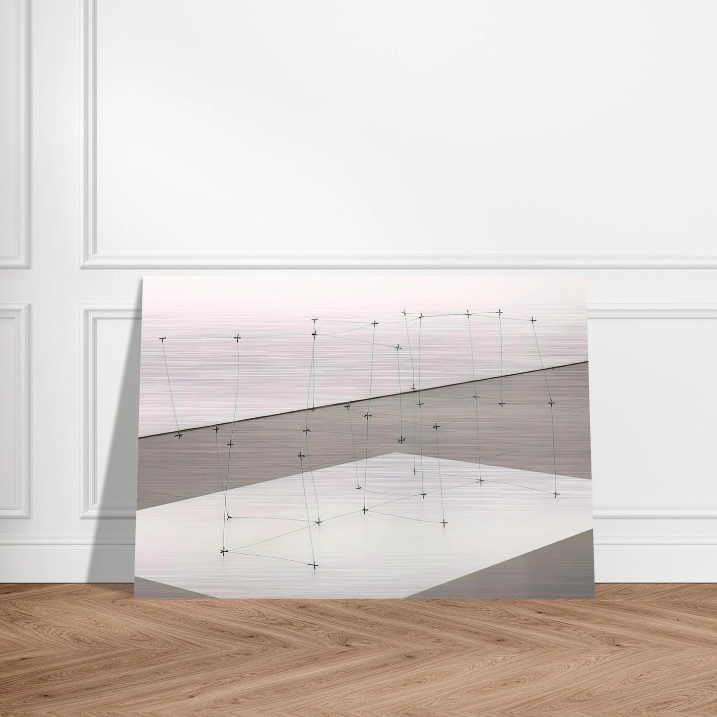 Reticulárea cuadrada horizontal 7110 - 1971 - Gego Brushed Aluminum Print - 70x100 cm / 28x40 inches | Gego Aluminum Print | Gego Prints