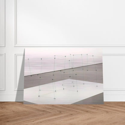 Reticulárea cuadrada horizontal 7110 - 1971 - Gego Brushed Aluminum Print - 70x100 cm / 28x40 inches | Gego Aluminum Print | Gego Prints
