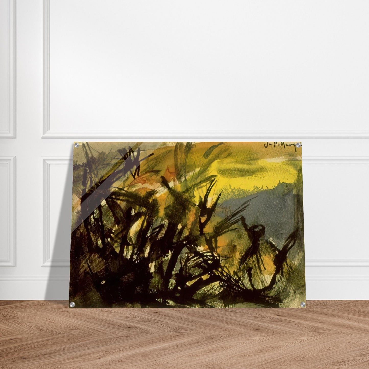 Conversation - Jean-Paul Riopelle Acrylic Print - 70x100 cm / 28x40″ inches