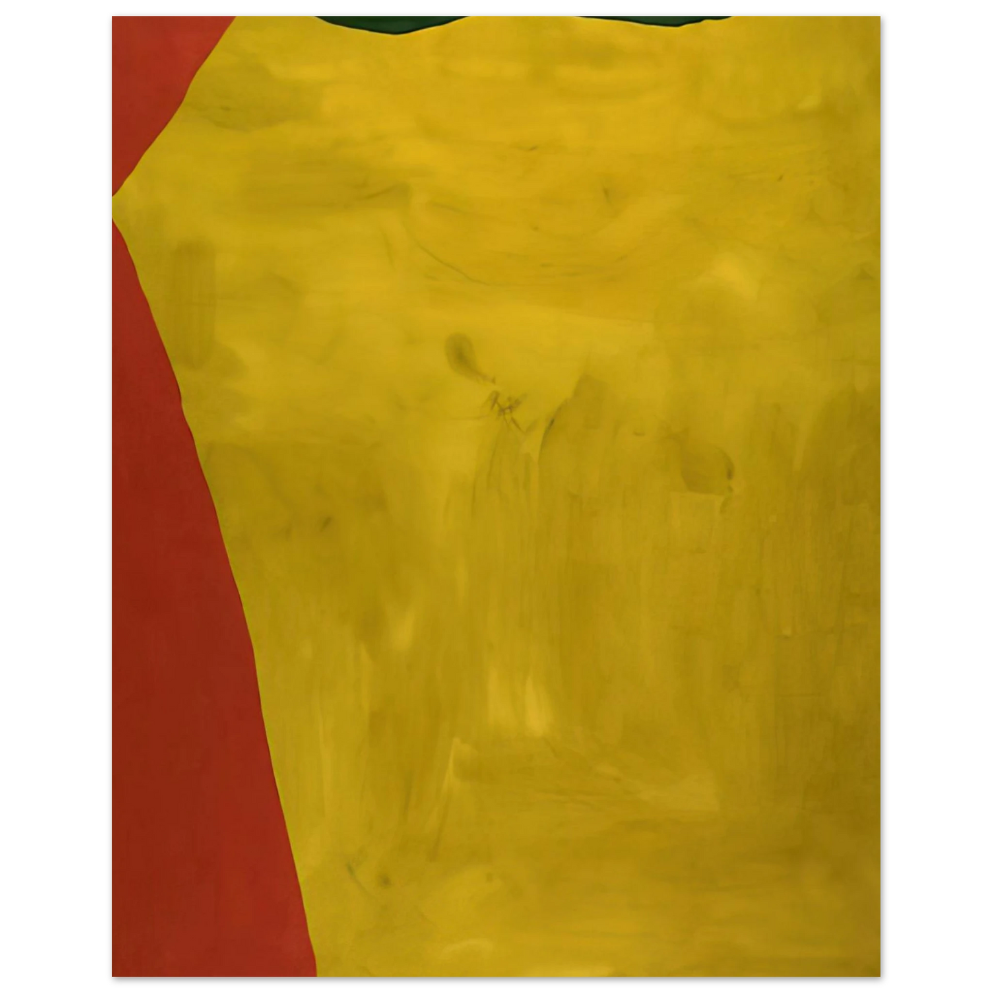 Helen Frankenthaler - Blessing of the Fleet - 1969 Wall art - 30x40 cm / 12x16 inches - Premium Wooden Framed Poster With Fine Art Paper-canvas - White frame