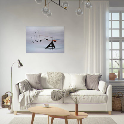 BLUE FEATHER 1948 - Alexander Calder Brushed Aluminum Print - 70x100 cm / 28x40 inches | Alexander Calder Aluminum Print | Alexander Calder Prints