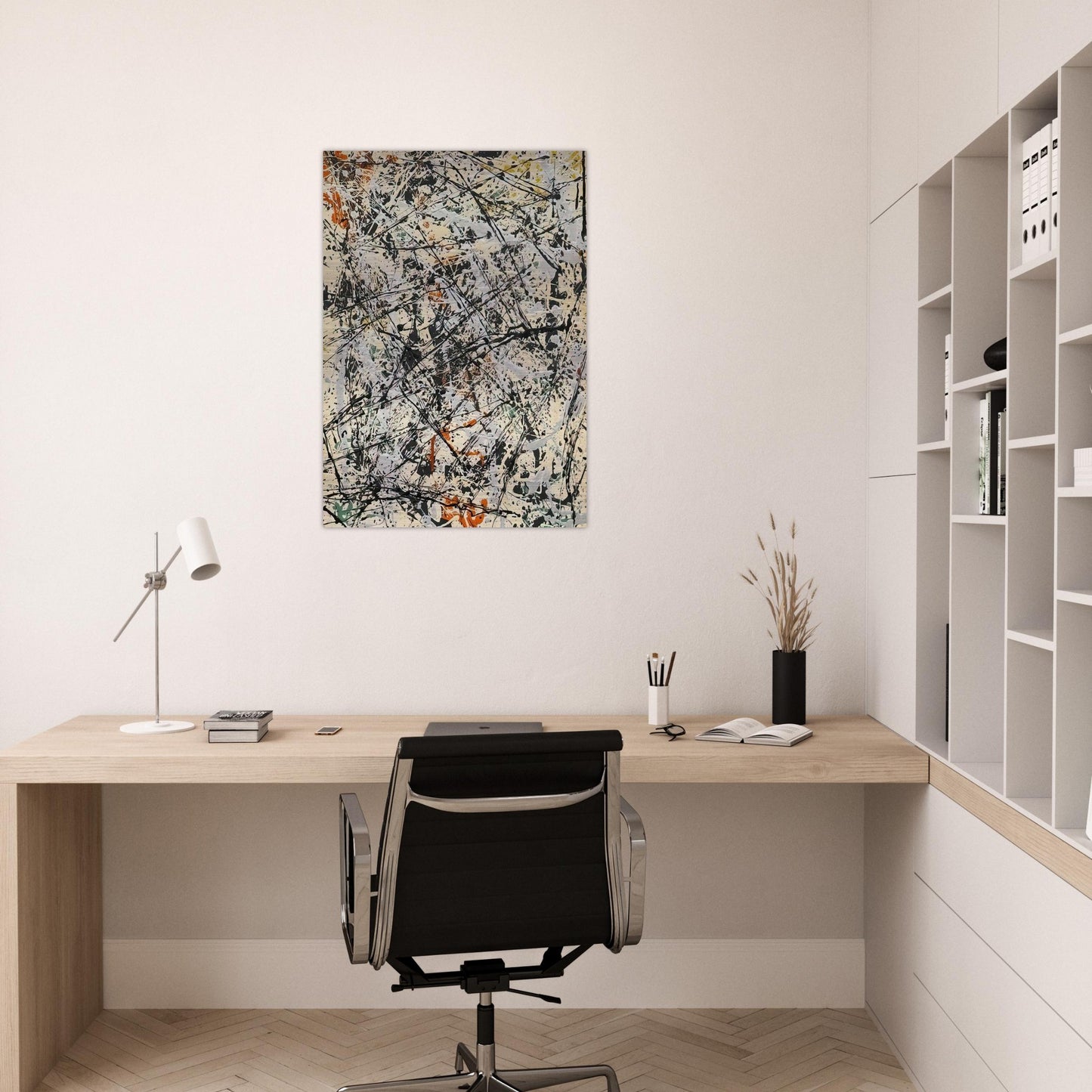 NUMBER 32 1947 - Jackson Pollock Brushed Aluminum Print - 70x100 cm / 28x40 inches | Jackson Pollock Aluminum Print | Jackson Pollock Prints