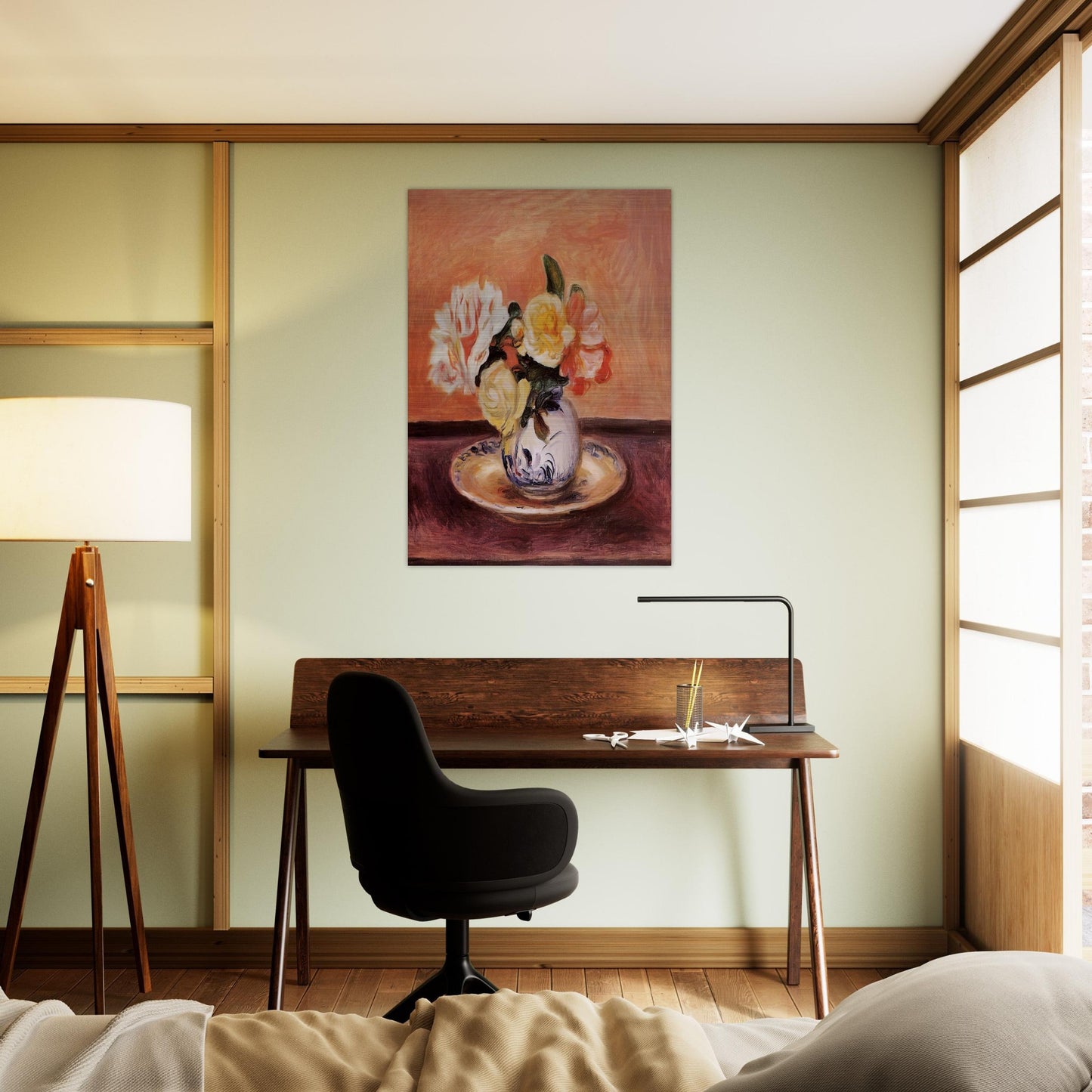 Vase of Flowers - Pierre-Auguste Renoir Brushed Aluminum Print - 70x100 cm / 28x40 inches | Pierre-Auguste Renoir Aluminum Print | Pierre-Auguste Renoir Prints