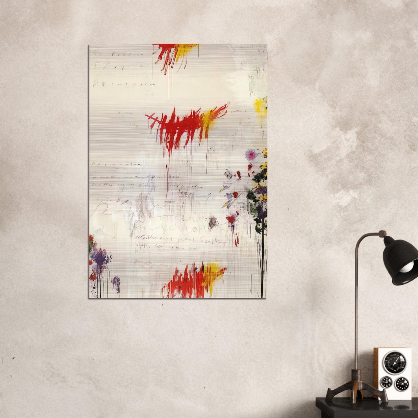 Quattro stagioni I. Primavera - Cy Twombly Brushed Aluminum Print - 70x100 cm / 28x40 inches | Cy Twombly Aluminum Print | Cy Twombly Prints