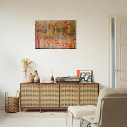 Red April - Sam Gilliam Brushed Aluminum Print - 70x100 cm / 28x40 inches | Sam Gilliam Aluminum Print | Sam Gilliam Prints