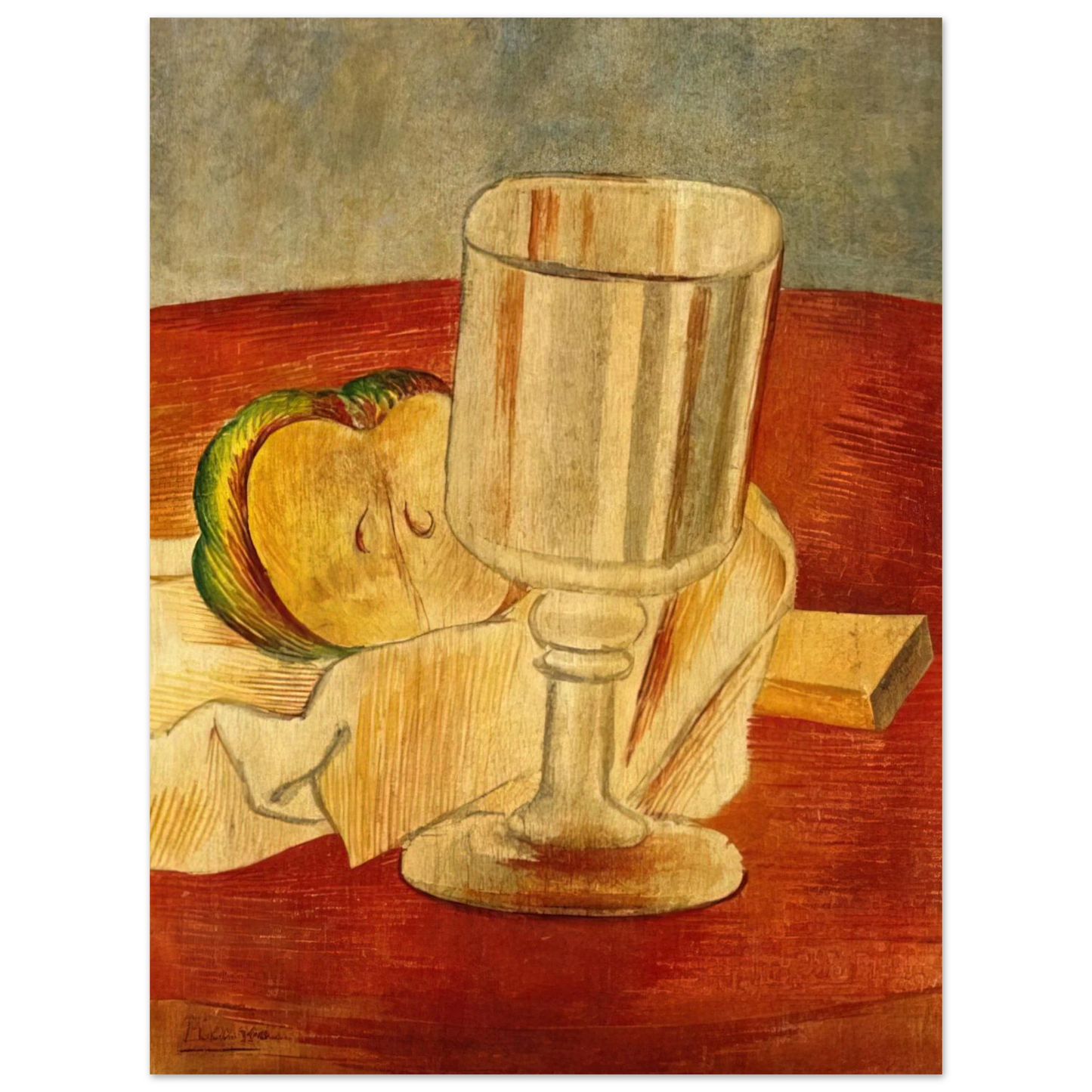 Pablo Picasso - Still life with Gobleet - 1914  75x100 cm / 30x40inches Fine Art Poster