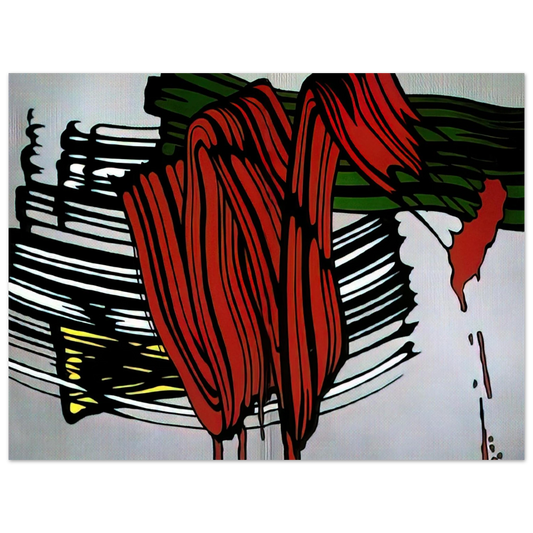 Roy Lichtenstein - BIG PAINTING NO 6 1965 1  75x100 cm / 30x40inches Fine Art Poster