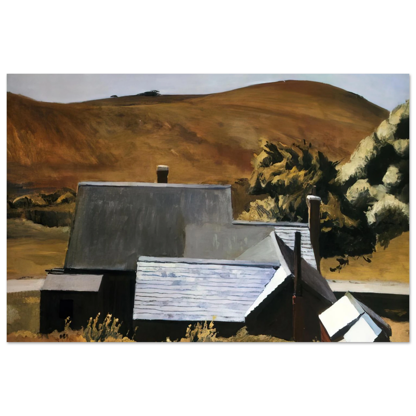 Edward Hopper - Burly Cobb s House, South Truro Fine Art Poster