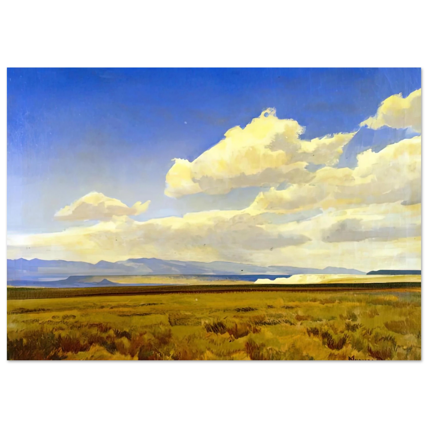Maynard Dixon - WIND OF WYOMING 1936 Wall art - 40x50 cm / 16x20 inches - Fine Art Poster-canvas - -