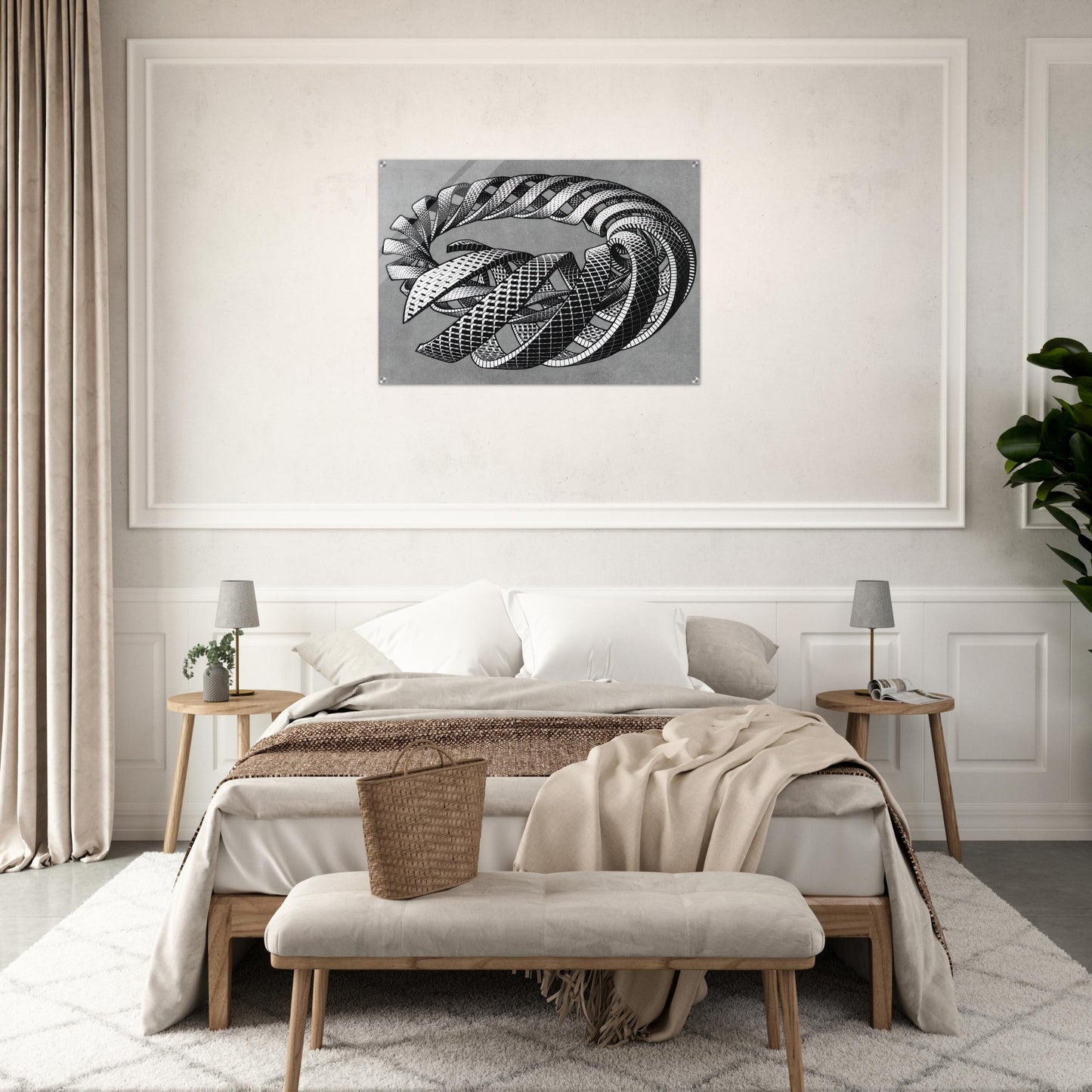 SPIRALS - MC Escher Acrylic Print - 70x100 cm / 28x40″ inches | Maurits Cornelis Escher Prints