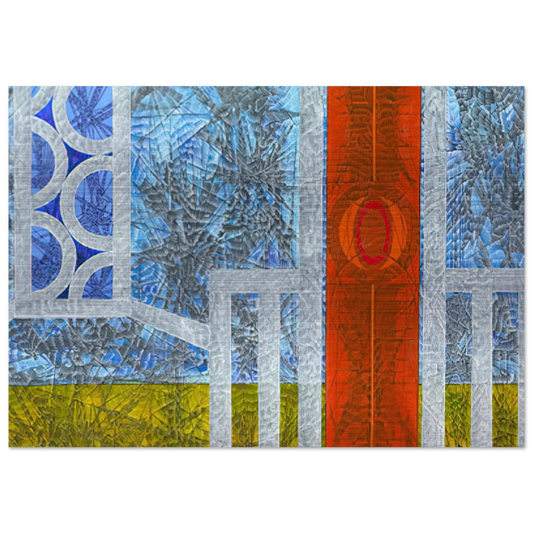 Epilogue - 1974 - Jimmy Ernst Brushed Aluminum Print - 70x100 cm / 28x40 inches | Jimmy Ernst Aluminum Print | Jimmy Ernst Prints