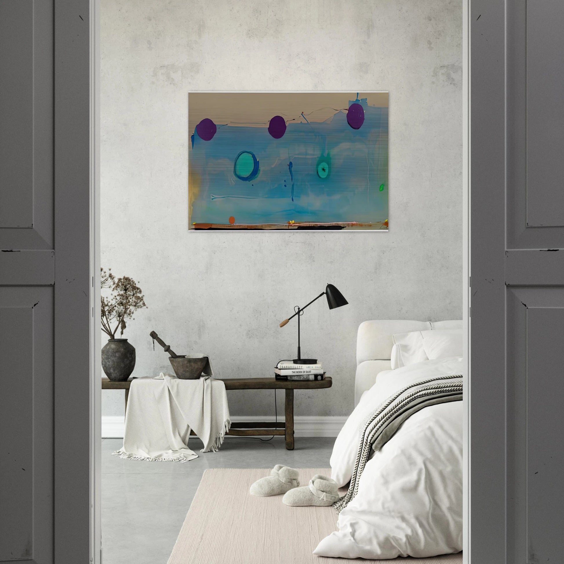 Water Shadows, 1988- - Helen Frankenthaler Brushed Aluminum Print - 70x100 cm / 28x40 inches | Helen Frankenthaler Aluminum Print | Helen Frankenthaler Prints
