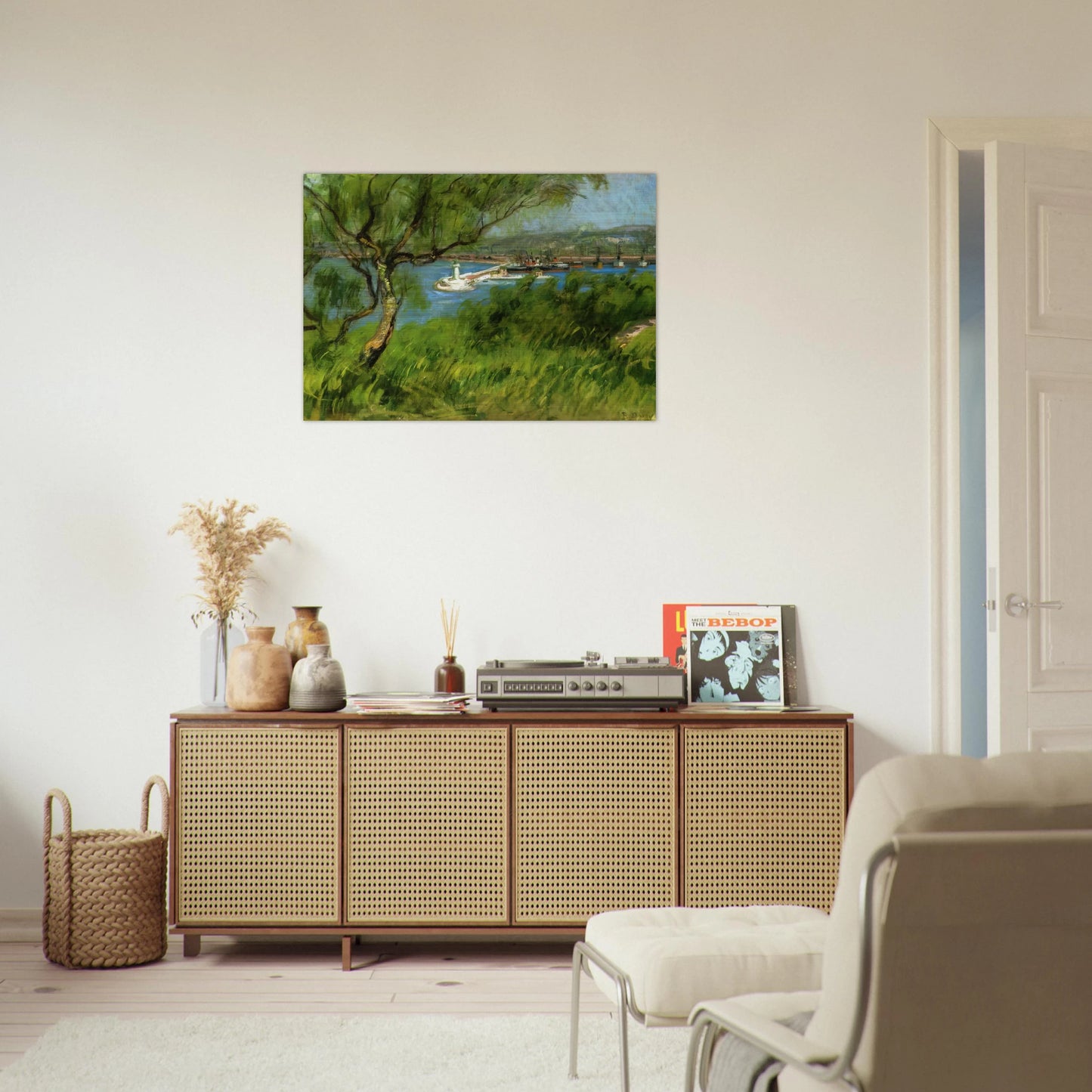 VIEW OF A PORT - Raoul Dufy Brushed Aluminum Print - 70x100 cm / 28x40 inches | Raoul Dufy Aluminum Print | Raoul Dufy Prints