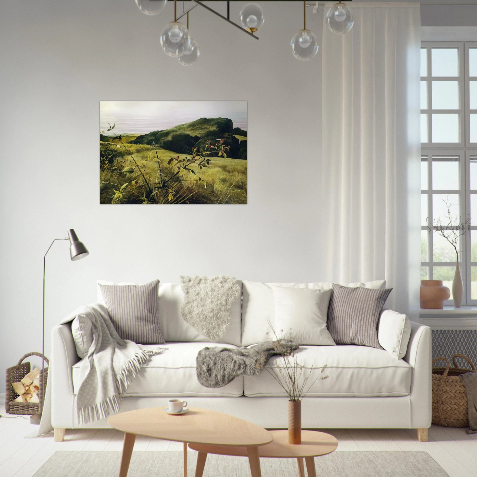 BLACKBERRY PICKER - Andrew Wyeth Brushed Aluminum Print - 70x100 cm / 28x40 inches | Andrew Wyeth Aluminum Print | Andrew Wyeth Prints