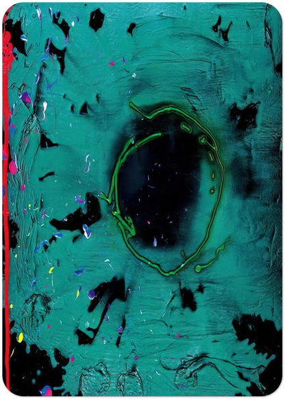 Eyes That Dream - 20.3.08 Clifford Dies - 2008 By John Hoyland Pack of 10 Post Cards | John Hoyland Post Cards | A6 (10.5 x 14.8 cm) - 4.1 x 5.8 inches