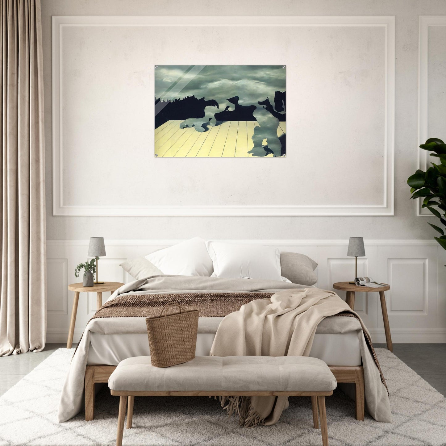 THE MUSCLES OF THE SKY 1927 - Rene Magritte Acrylic Print - 70x100 cm / 28x40″ inches | Rene Magritte Wall Art | Rene Magritte Prints