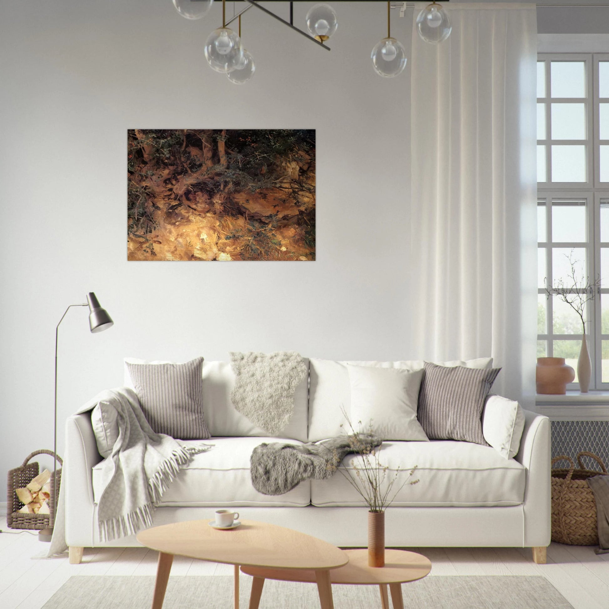 Valdemosa, Majorca Thistles and Herbage on a Hillside - John Singer Sargent Brushed Aluminum Print - 70x100 cm / 28x40 inches | John Singer Sargent Aluminum Print | John Singer Sargent Prints